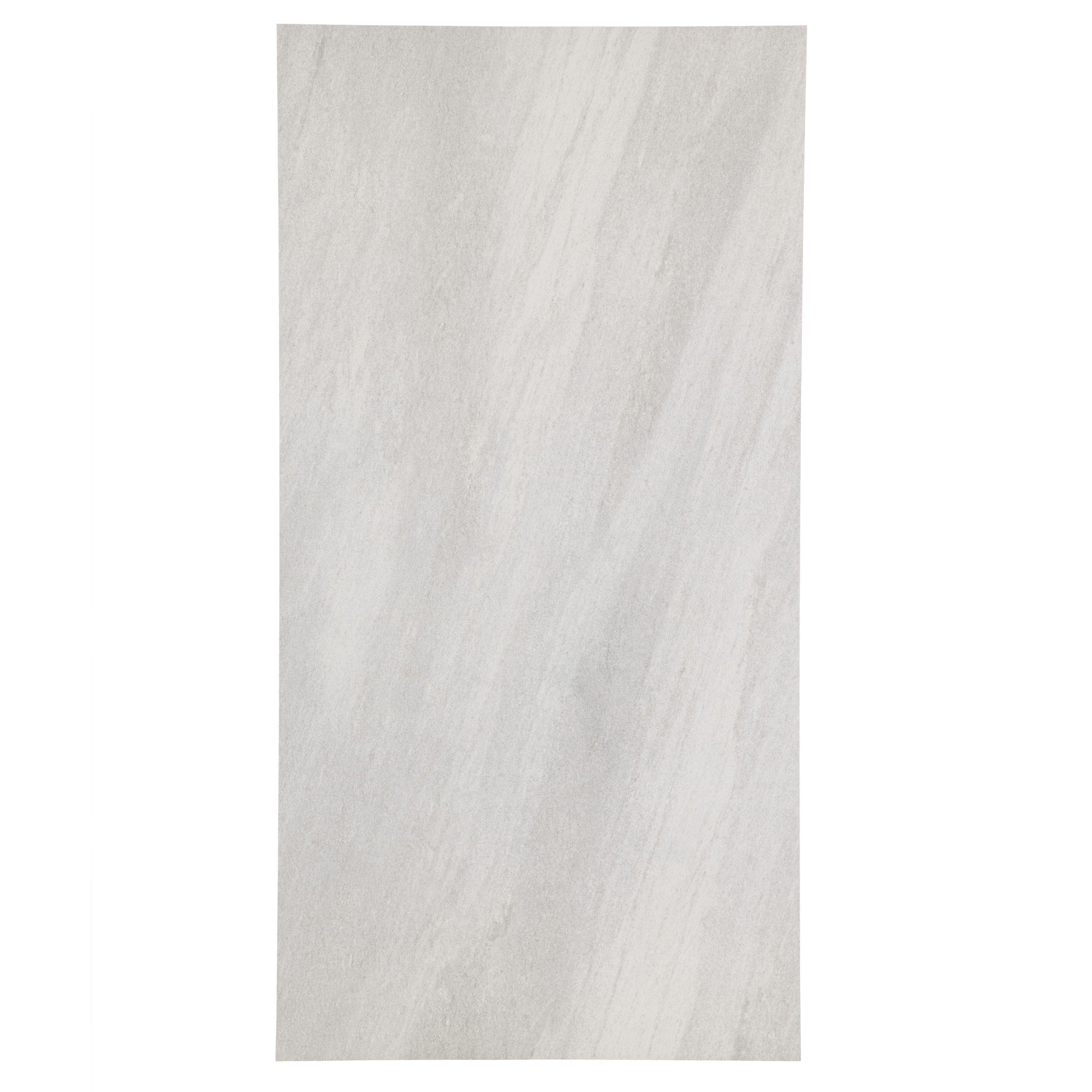 24x48 Quartzite White matte porcelain tile (made in USA) - Industry Tile